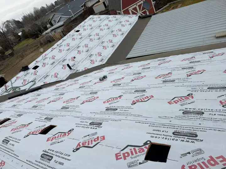 Underlayment with vent openings cut