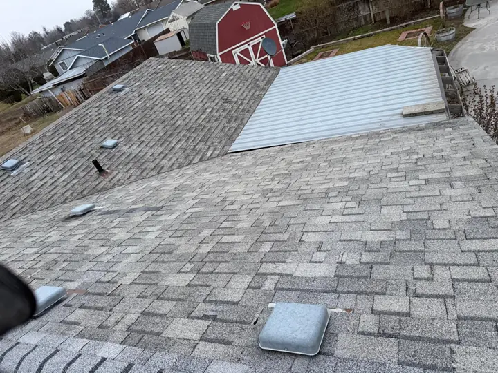 Old roof before tear-off