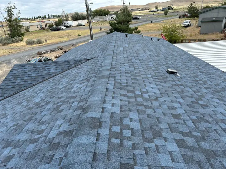 Gray architectural shingle roof