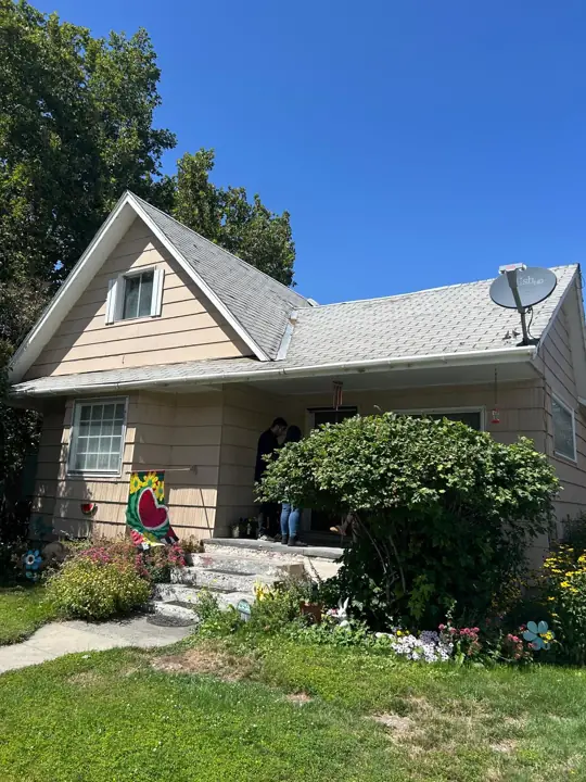 Home exterior after roofing project